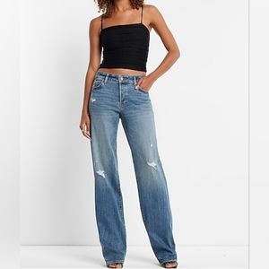 Express Low Rise Baggy Straight - Size 4S